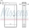 Wärmetauscher, Innenraumheizung NISSENS 73385 Bild Wärmetauscher, Innenraumheizung NISSENS 73385