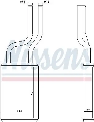 Wärmetauscher, Innenraumheizung NISSENS 73457 Bild Wärmetauscher, Innenraumheizung NISSENS 73457