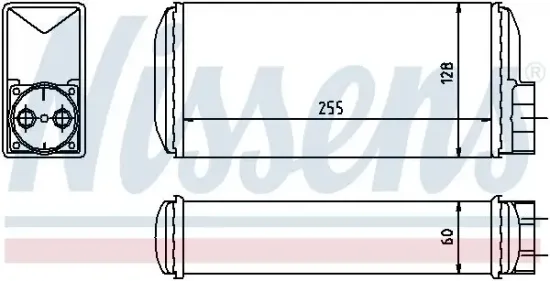 Wärmetauscher, Innenraumheizung NISSENS 73650 Bild Wärmetauscher, Innenraumheizung NISSENS 73650