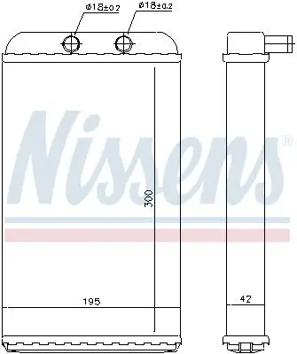 Wärmetauscher, Innenraumheizung NISSENS 73986 Bild Wärmetauscher, Innenraumheizung NISSENS 73986