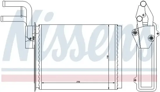 Wärmetauscher, Innenraumheizung NISSENS 73987 Bild Wärmetauscher, Innenraumheizung NISSENS 73987