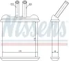 Wärmetauscher, Innenraumheizung NISSENS 76502 Bild Wärmetauscher, Innenraumheizung NISSENS 76502