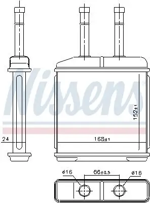 Wärmetauscher, Innenraumheizung NISSENS 76506 Bild Wärmetauscher, Innenraumheizung NISSENS 76506