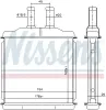 Wärmetauscher, Innenraumheizung NISSENS 76509 Bild Wärmetauscher, Innenraumheizung NISSENS 76509