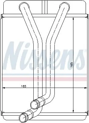 Wärmetauscher, Innenraumheizung NISSENS 77501 Bild Wärmetauscher, Innenraumheizung NISSENS 77501