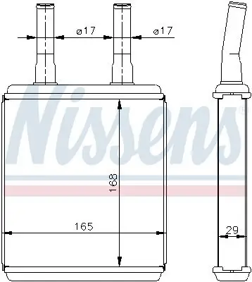 Wärmetauscher, Innenraumheizung NISSENS 77604 Bild Wärmetauscher, Innenraumheizung NISSENS 77604