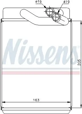 Wärmetauscher, Innenraumheizung NISSENS 77616 Bild Wärmetauscher, Innenraumheizung NISSENS 77616