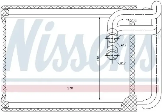 Wärmetauscher, Innenraumheizung NISSENS 77622 Bild Wärmetauscher, Innenraumheizung NISSENS 77622