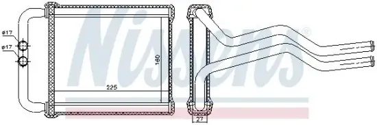 Wärmetauscher, Innenraumheizung NISSENS 77657 Bild Wärmetauscher, Innenraumheizung NISSENS 77657