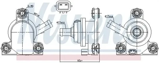 Wasserpumpe, Motorkühlung 12 V NISSENS 831078 Bild Wasserpumpe, Motorkühlung 12 V NISSENS 831078