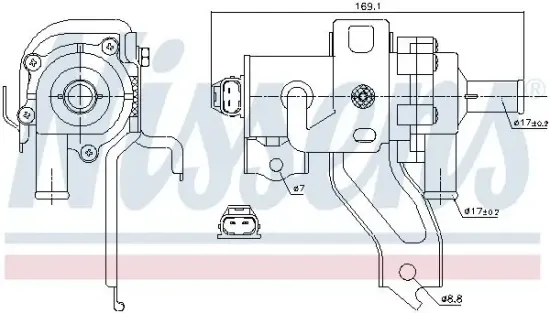 Wasserpumpe, Motorkühlung 12 V NISSENS 831079 Bild Wasserpumpe, Motorkühlung 12 V NISSENS 831079