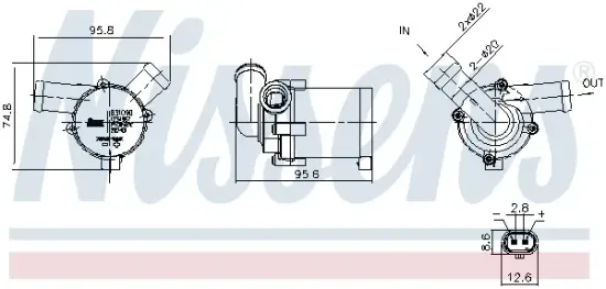 Lüfter, Motorkühlung 12 V NISSENS 85088 Bild Lüfter, Motorkühlung 12 V NISSENS 85088