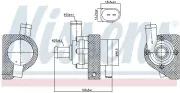 Wasserpumpe, Motorkühlung 12 V NISSENS 832109