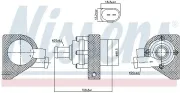 Zusatzwasserpumpe (Kühlwasserkreislauf) 12 V NISSENS 832110