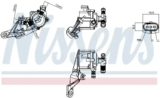 Zusatzwasserpumpe (Kühlwasserkreislauf) 12 V NISSENS 832111 Bild Zusatzwasserpumpe (Kühlwasserkreislauf) 12 V NISSENS 832111
