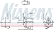 Wasserpumpe, Motorkühlung 12 V NISSENS 832121