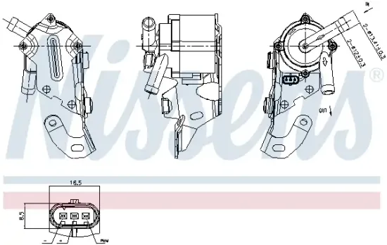 Wasserpumpe, Motorkühlung 12 V NISSENS 832127 Bild Wasserpumpe, Motorkühlung 12 V NISSENS 832127