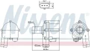 Wasserpumpe, Motorkühlung 12 V NISSENS 832172