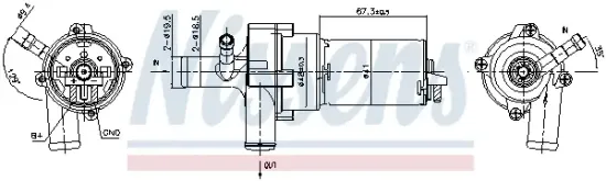 Lüfter, Motorkühlung 12 V 12 V NISSENS 85176 Bild Lüfter, Motorkühlung 12 V 12 V NISSENS 85176