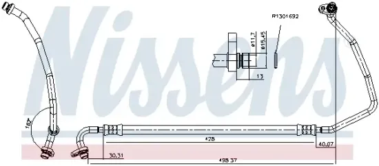 Hochdruckleitung, Klimaanlage NISSENS 841557 Bild Hochdruckleitung, Klimaanlage NISSENS 841557