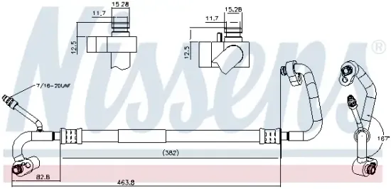 Hochdruckleitung, Klimaanlage NISSENS 841741 Bild Hochdruckleitung, Klimaanlage NISSENS 841741