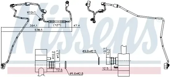Hochdruckleitung, Klimaanlage NISSENS 841819 Bild Hochdruckleitung, Klimaanlage NISSENS 841819