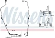 Hochdruckleitung, Klimaanlage NISSENS 843418