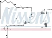 Hochdruckleitung, Klimaanlage NISSENS 844832
