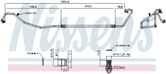 Hochdruckleitung, Klimaanlage NISSENS 846178 Bild Hochdruckleitung, Klimaanlage NISSENS 846178