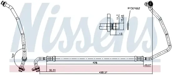 Hochdruckleitung, Klimaanlage NISSENS 848903 Bild Hochdruckleitung, Klimaanlage NISSENS 848903
