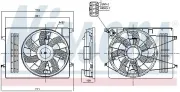 Lüfter, Motorkühlung 12 V NISSENS 85205