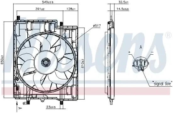 Lüfter, Motorkühlung 12 V NISSENS 850040 Bild Lüfter, Motorkühlung 12 V NISSENS 850040
