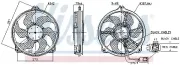 Lüfter, Motorkühlung 12 V NISSENS 850073