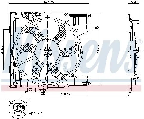 Lüfter, Motorkühlung NISSENS 850079 Bild Lüfter, Motorkühlung NISSENS 850079