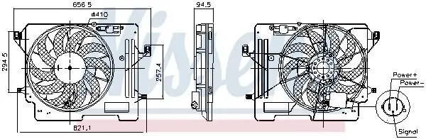 Lüfter, Motorkühlung NISSENS 850080