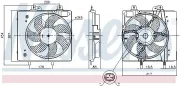 Lüfter, Motorkühlung 12 V NISSENS 850087