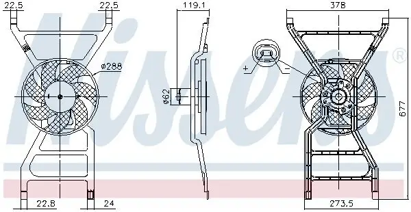 Lüfter, Motorkühlung NISSENS 850089