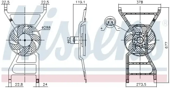 Lüfter, Motorkühlung NISSENS 850089 Bild Lüfter, Motorkühlung NISSENS 850089