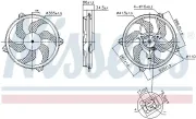 Lüfter, Motorkühlung 12 V NISSENS 850093