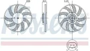 Lüfter, Motorkühlung 12 V NISSENS 850099