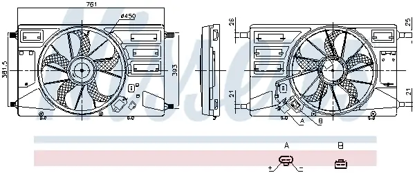 Lüfter, Motorkühlung NISSENS 850100