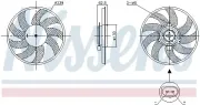 Lüfter, Motorkühlung 12 V NISSENS 850105