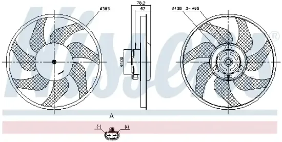 Lüfter, Motorkühlung 12 V NISSENS 850216 Bild Lüfter, Motorkühlung 12 V NISSENS 850216