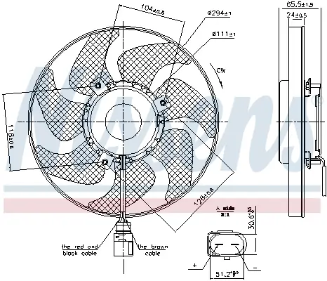 Lüfter, Motorkühlung 12 V NISSENS 850286 Bild Lüfter, Motorkühlung 12 V NISSENS 850286