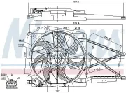 Lüfter, Motorkühlung 12 V NISSENS 85175