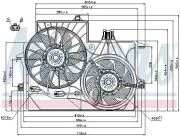 Lüfter, Motorkühlung 12 V NISSENS 85200