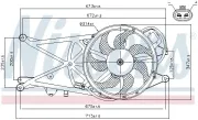 Lüfter, Motorkühlung 12 V NISSENS 85205