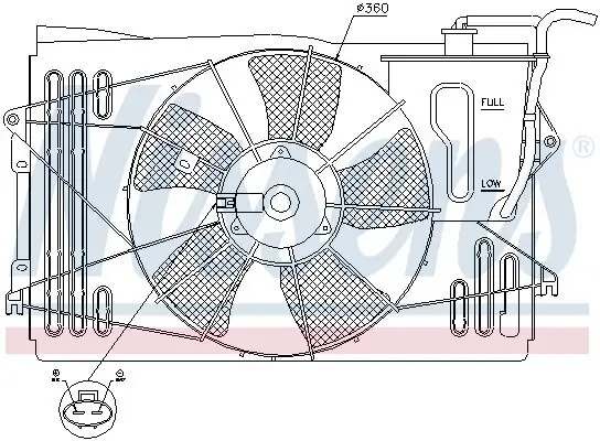 Lüfter, Motorkühlung 12 V NISSENS 85232 Bild Lüfter, Motorkühlung 12 V NISSENS 85232