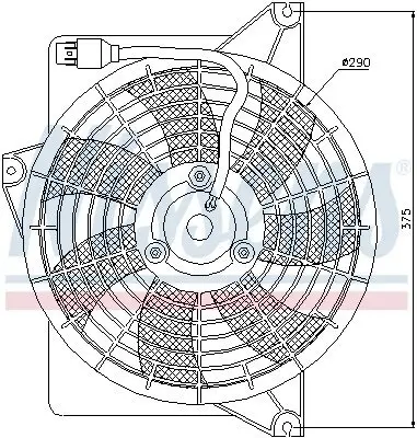 Lüfter, Motorkühlung 12 V NISSENS 85371 Bild Lüfter, Motorkühlung 12 V NISSENS 85371