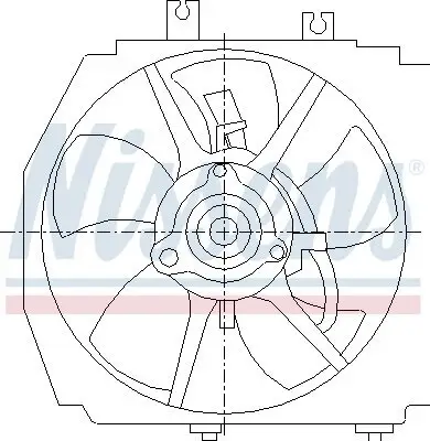 Lüfter, Motorkühlung 12 V NISSENS 85381